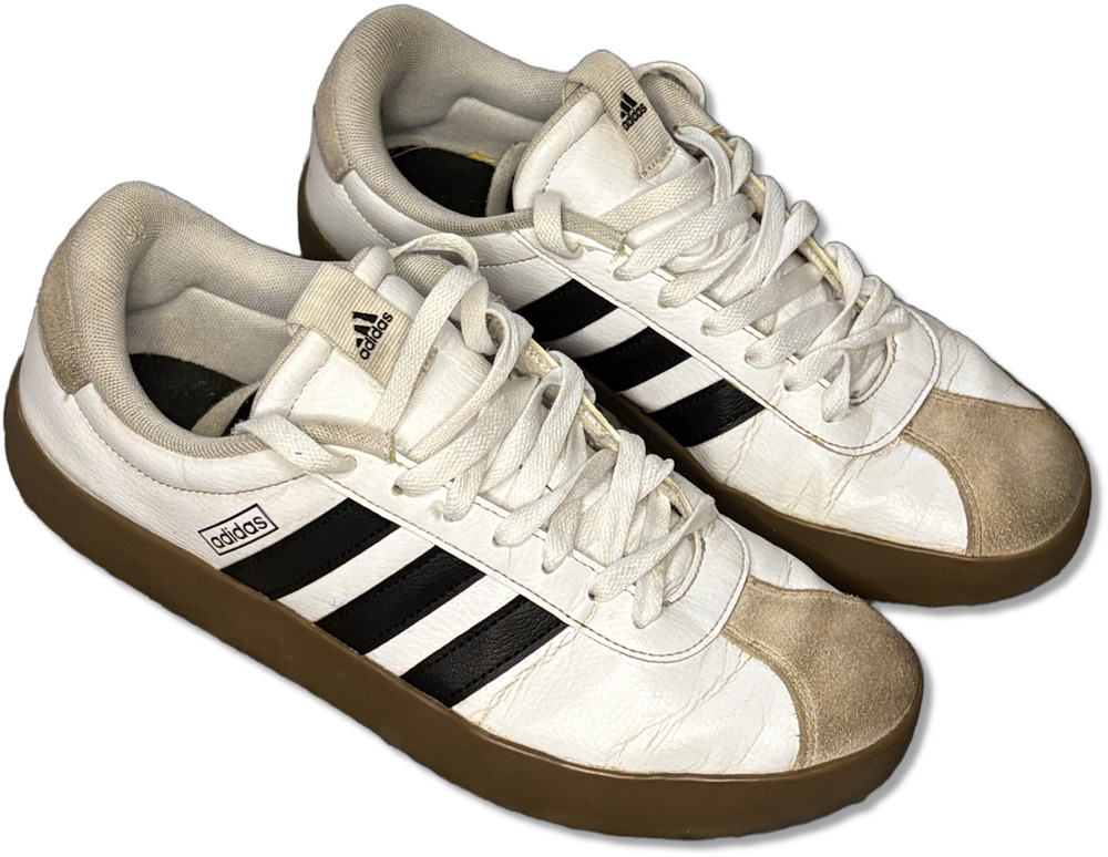 Adidas VL Court 3.0 Women's US Size 9 - Base Shoes White Gum Sole (ID8789)